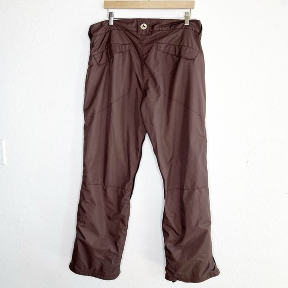 Marmot Ski Snowboard Pants Womens Size XL Waterproof Brown Insulated Winter - Picture 10 of 10